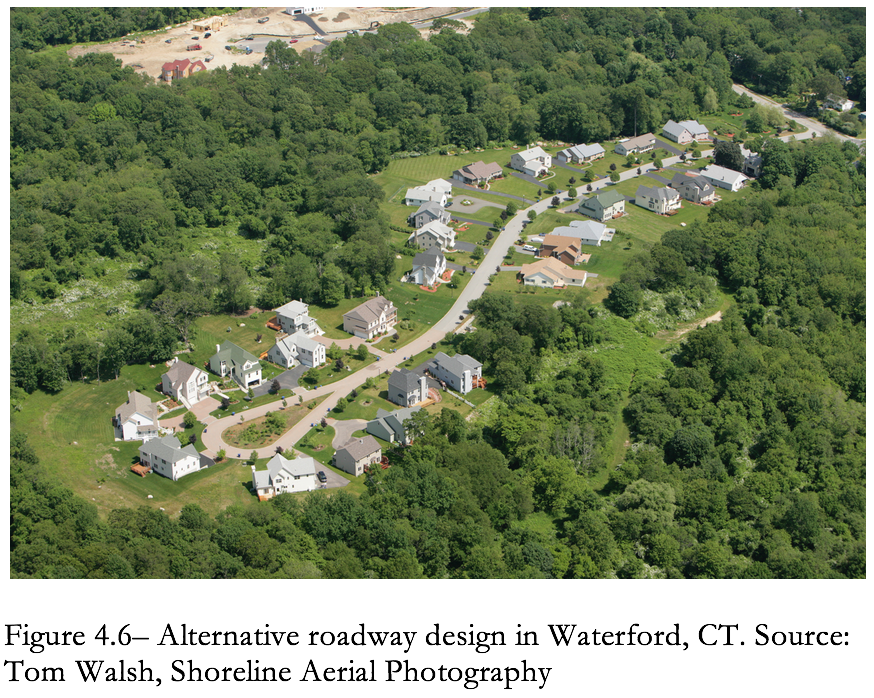 Figure 4.6 Alternative Roadway design in Waterford, CT